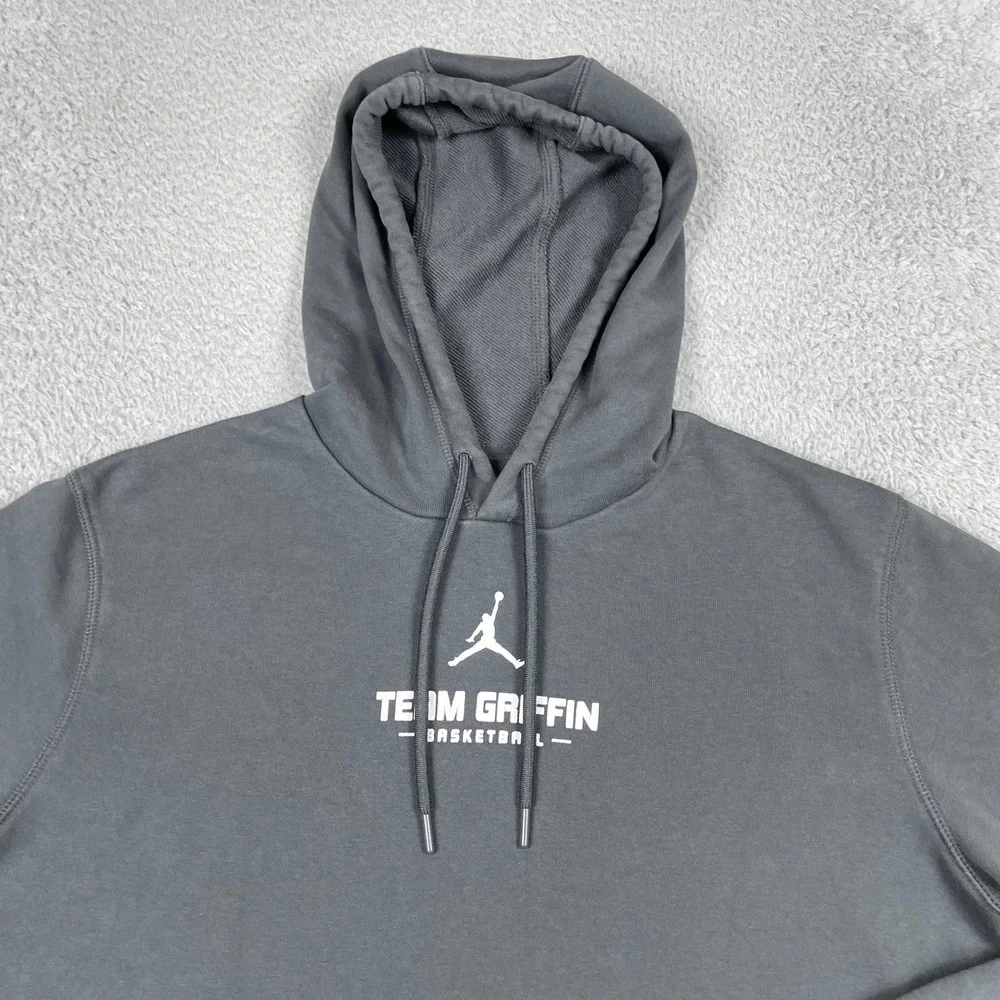 Jordan Team Griffin Basketball Hoodie Mens Medium Gray Blake Griffin Jumpman